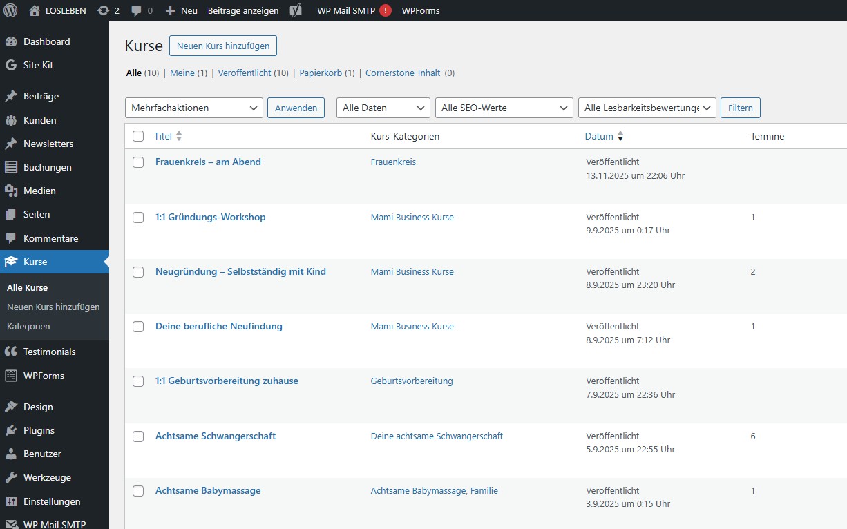 losleben-familie.de Screenshot