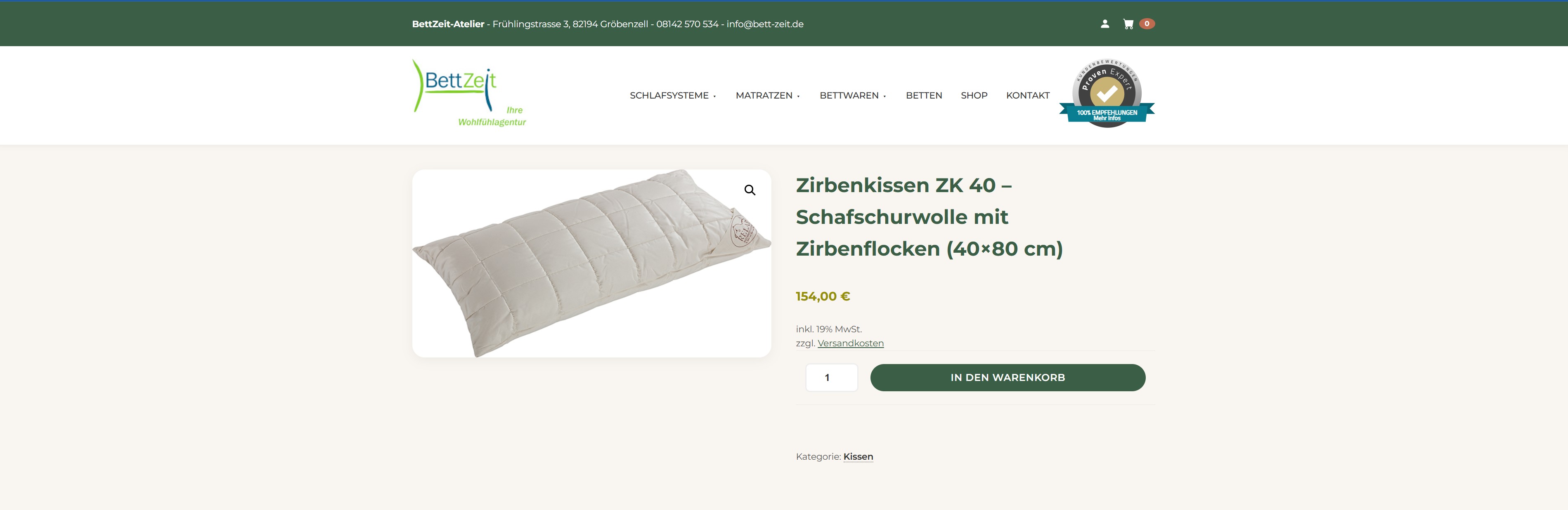 bett-zeit.de Shop
