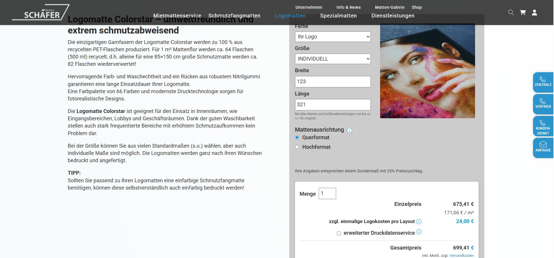 schaefer-matten.de Screenshot