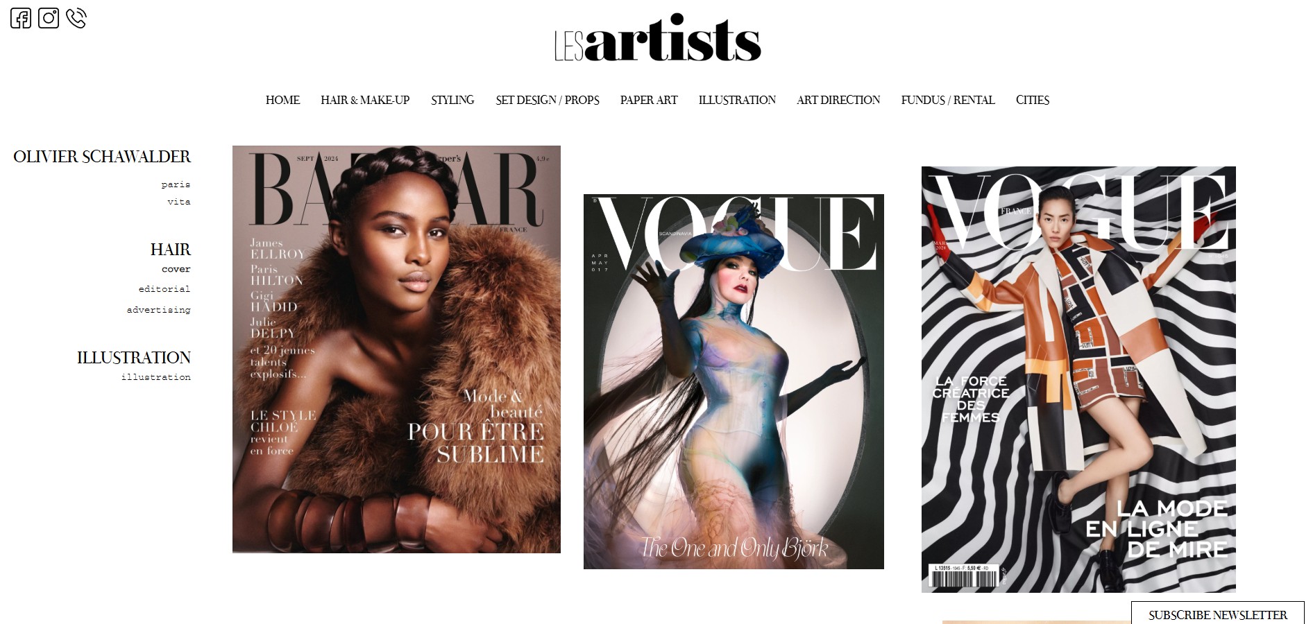 les-artists.com Screenshot